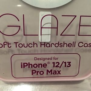 GLAZE soft touch hard shell case for iPhone 12/13 pro max compatible MagSafe